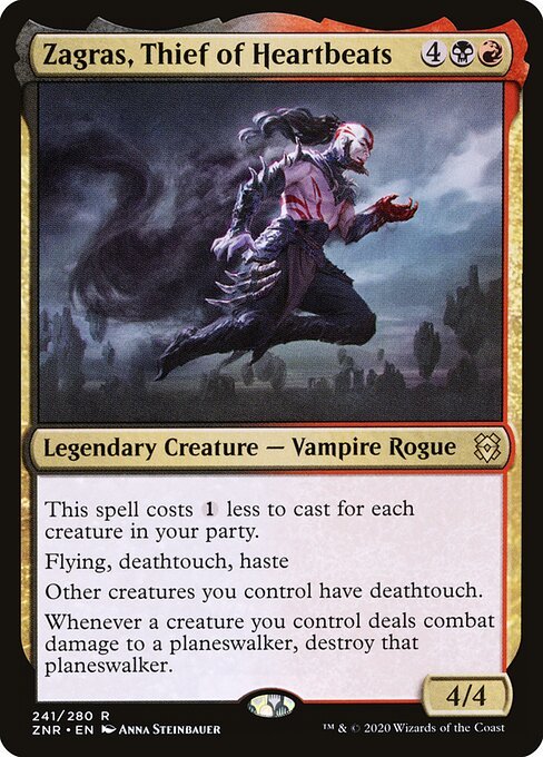 Zagras, Thief of Heartbeats card from ZNR #241