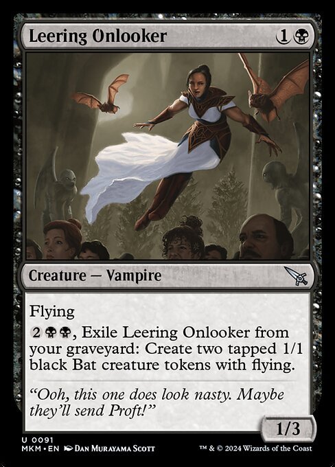 Leering Onlooker card from MKM #91