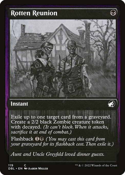Rotten Reunion card from DBL #119