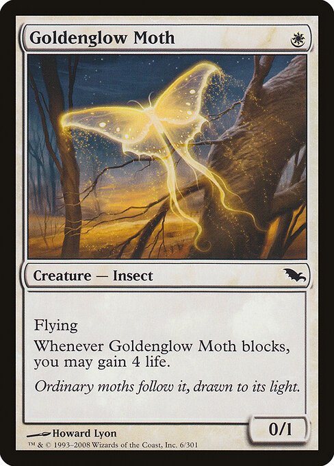 Goldenglow Moth card from SHM #6