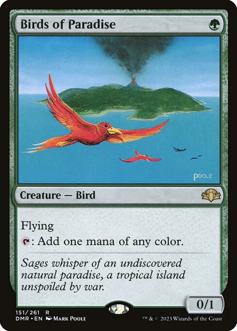 Birds of Paradise card from DMR #151