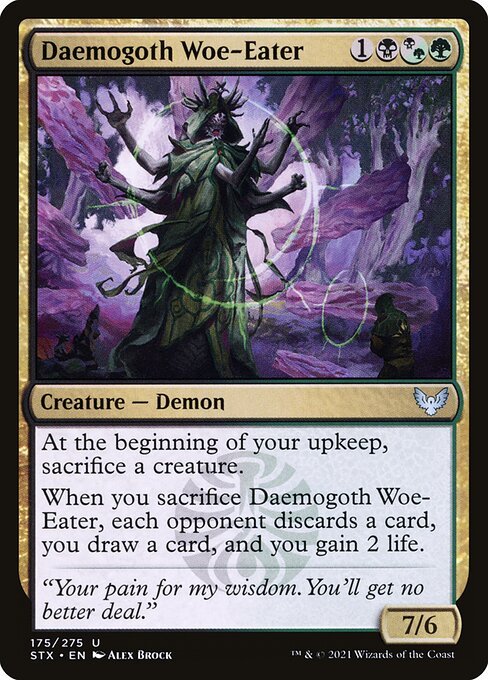 Daemogoth Woe-Eater card from STX #175