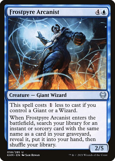 Frostpyre Arcanist card from KHM #58