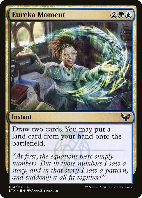 Eureka Moment card from STX #184