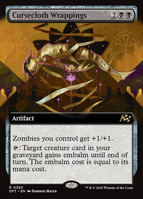 Cursecloth Wrappings card from DFT #383
