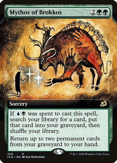 Mythos of Brokkos card from IKO #329