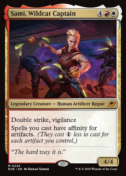 Sami, Wildcat Captain card from EOE #226
