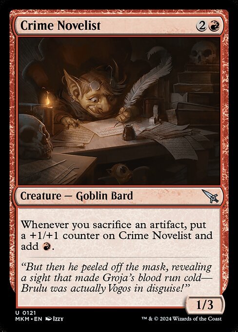 Crime Novelist card from MKM #121