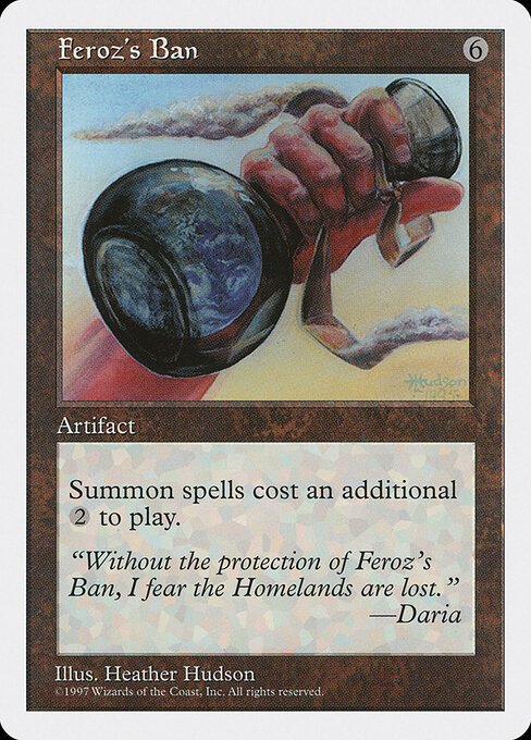 Feroz's Ban card from 5ED #product-2145