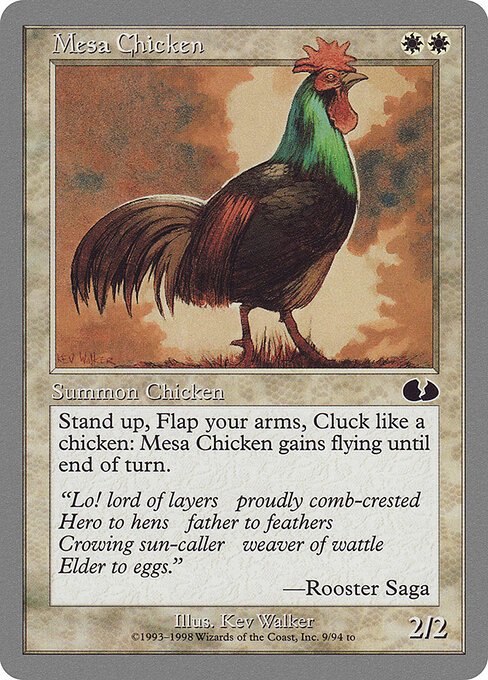 Mesa Chicken card from UGL #9