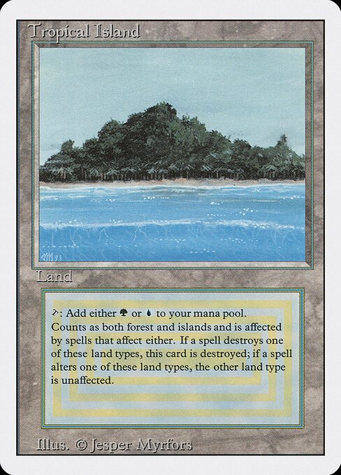 Tropical Island card from 3ED #product-1595