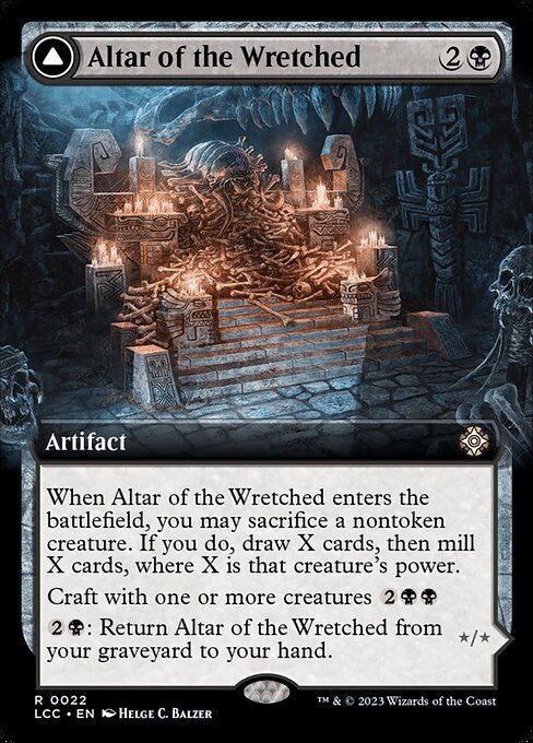 Altar of the Wretched card from LCC #22