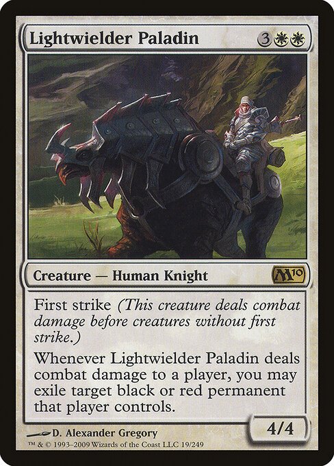 Lightwielder Paladin card from M10 #19