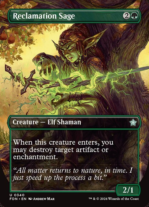 Reclamation Sage card from FDN #340