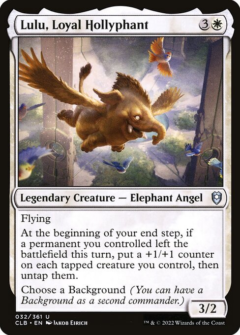 Lulu, Loyal Hollyphant card from CLB #32
