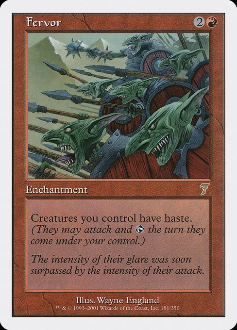 Fervor card from 7ED #181