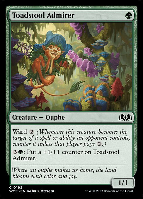 Toadstool Admirer card from WOE #192