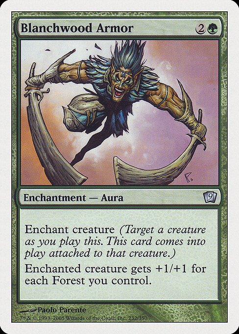 Blanchwood Armor card from 9ED #232