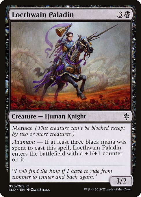 Locthwain Paladin card from ELD #93