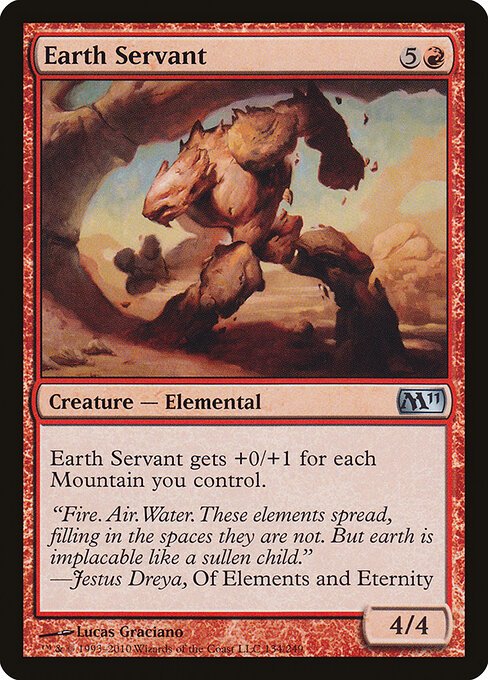 Earth Servant card from M11 #134