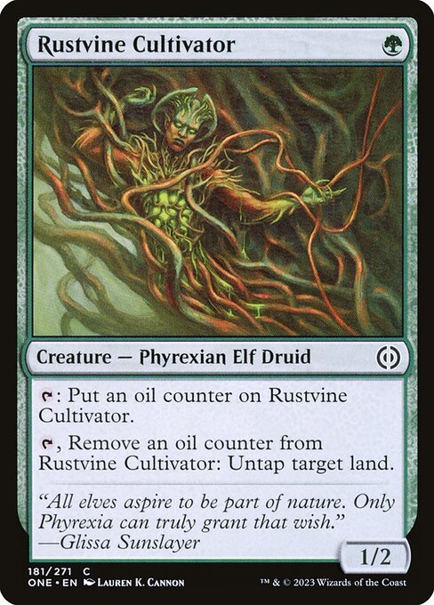 Rustvine Cultivator card from ONE #181