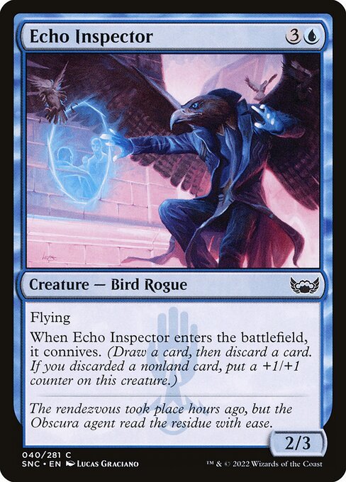 Echo Inspector card from SNC #40