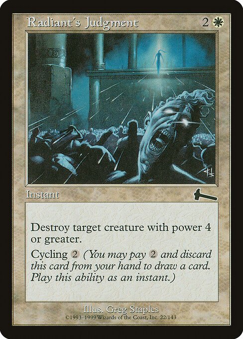 Radiant's Judgment card from ULG #22
