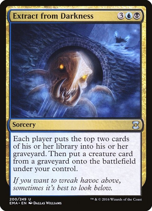 Extract from Darkness card from EMA #200