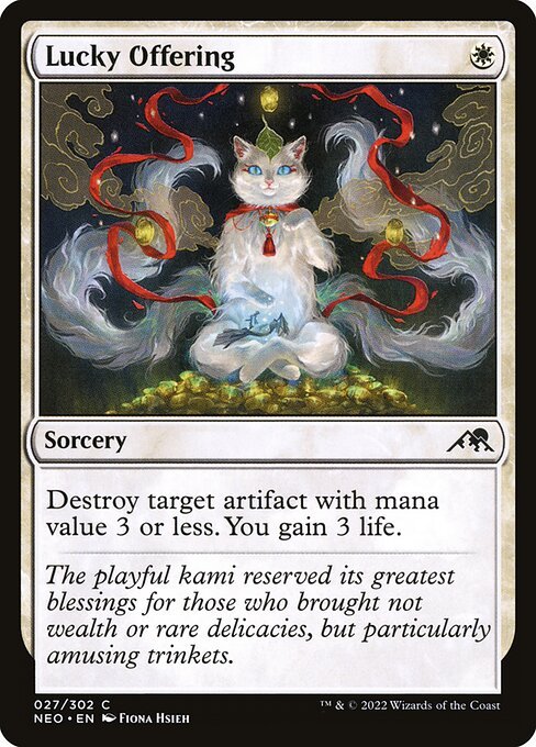 Lucky Offering card from NEO #27