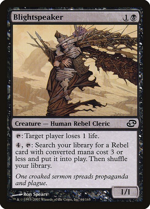 Blightspeaker card from PLC #64