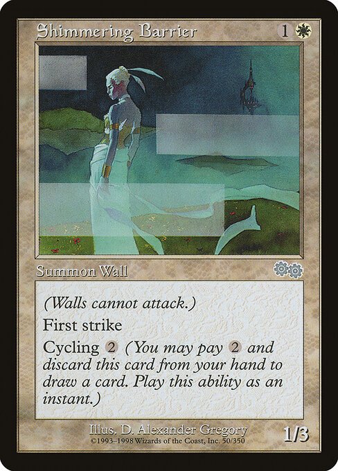 Shimmering Barrier card from USG #50