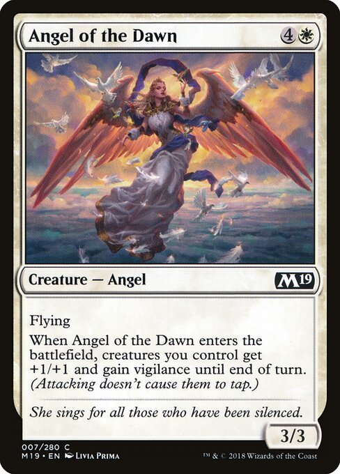Angel of the Dawn card from M19 #7