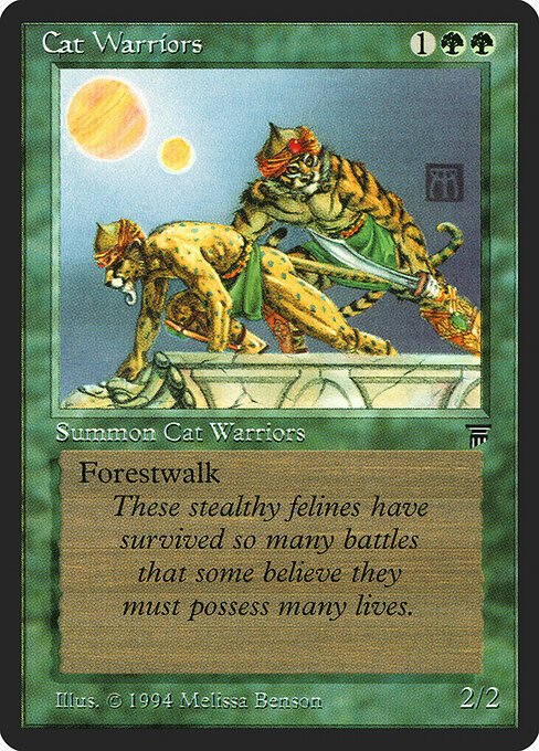 Cat Warriors card from LEG #product-3821