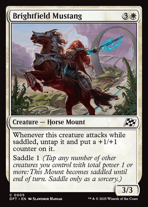 Brightfield Mustang card from DFT #5