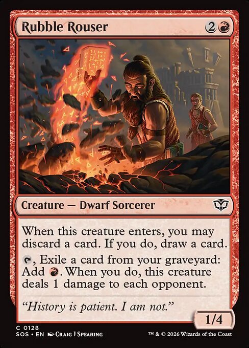 Rubble Rouser card from SOS #128