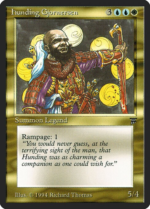 Hunding Gjornersen card from LEG #product-3907