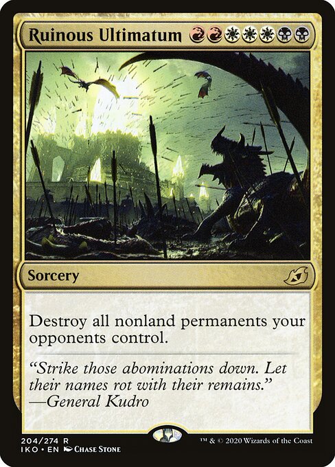 Ruinous Ultimatum card from IKO #204