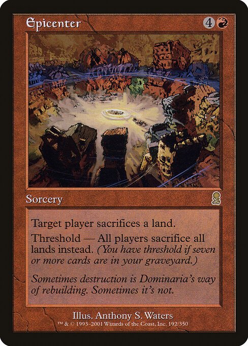 Epicenter card from ODY #192