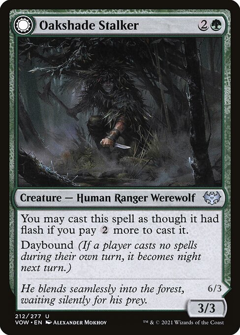 Oakshade Stalker card from VOW #212