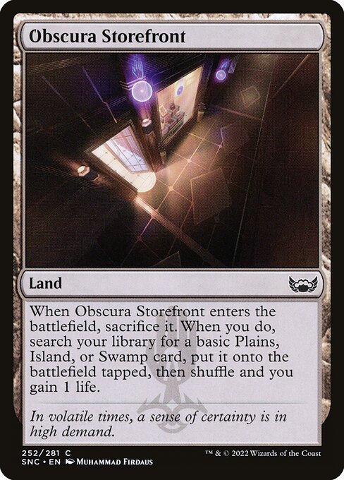 Obscura Storefront card from SNC #252