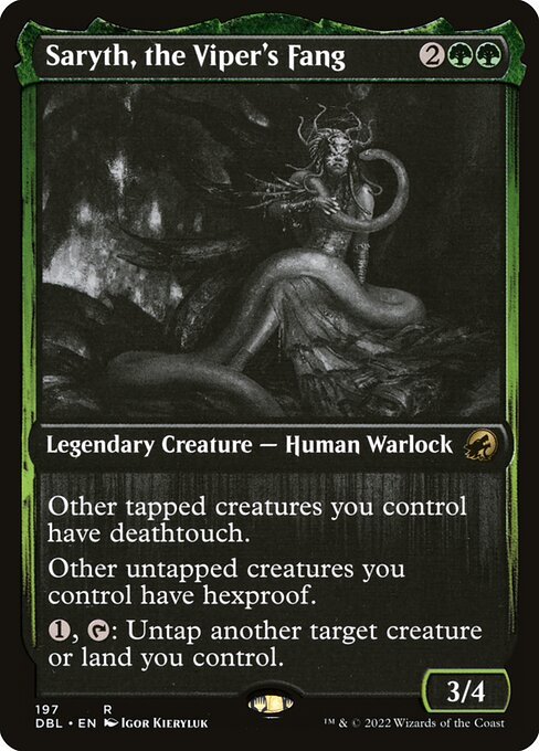 Saryth, the Viper's Fang card from DBL #197