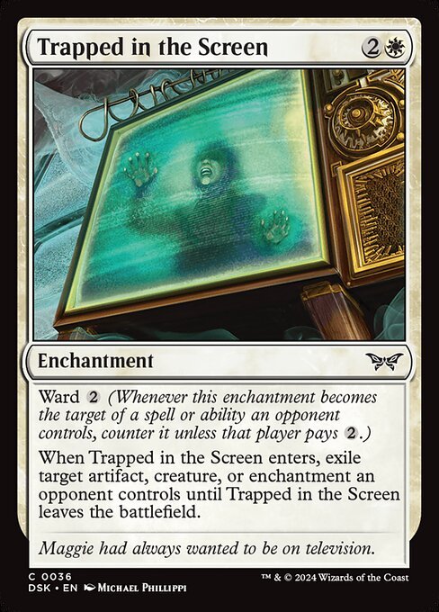 Trapped in the Screen card from DSK #36