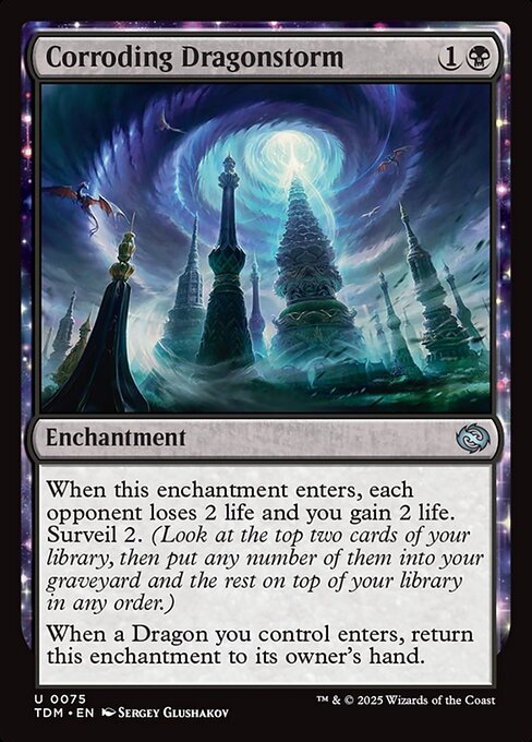 Corroding Dragonstorm card from TDM #75