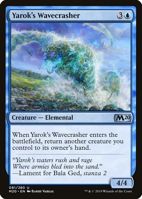 Yarok's Wavecrasher card from M20 #81