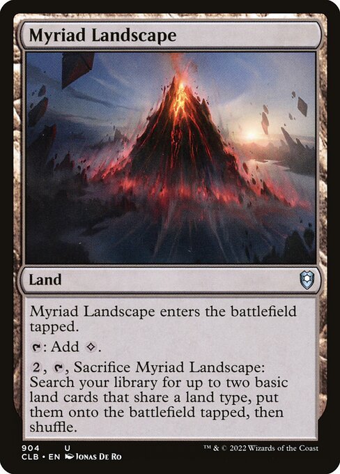 Myriad Landscape card from CLB #904