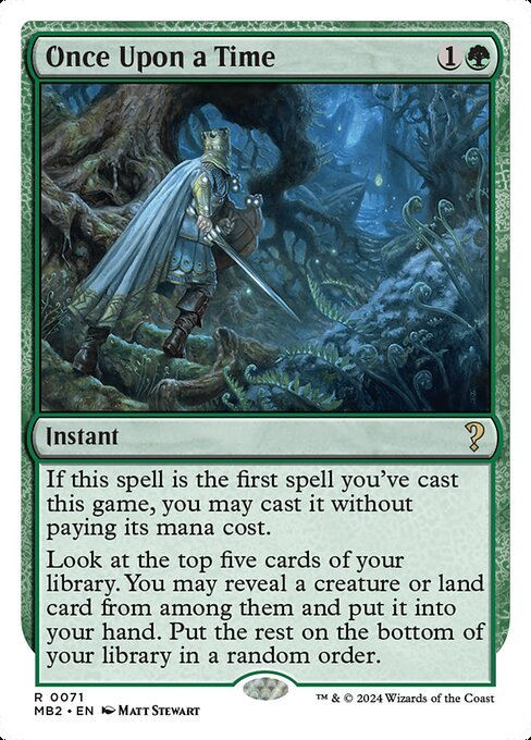 Once Upon a Time card from MB2 #71