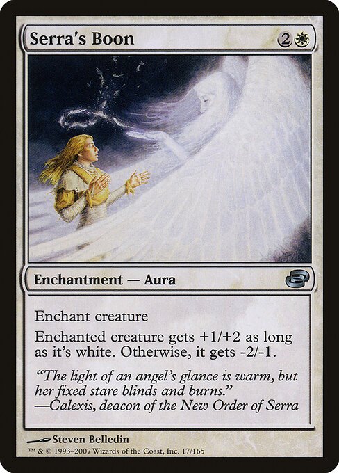 Serra's Boon card from PLC #17