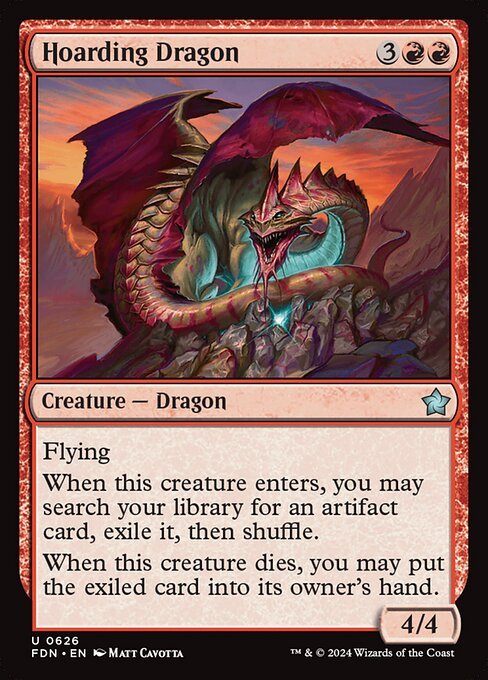Hoarding Dragon card from FDN #626
