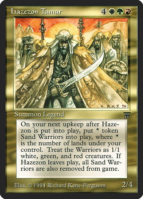 Hazezon Tamar card from LEG #product-3897