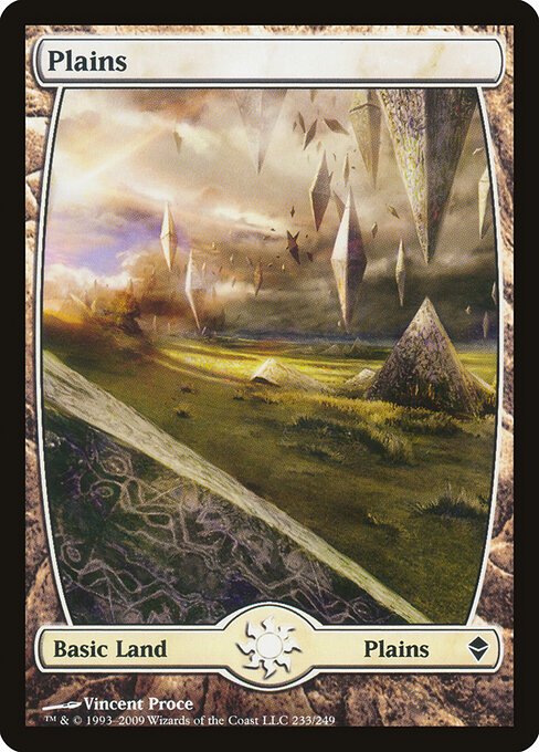 Plains (233) - Full Art card from ZEN #233